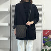 Fendi Zucca Canvas Leather Shoulder Bag Brown