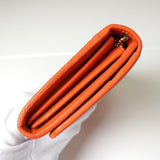 ロエベ アナグラム レザー 二つ折り 長財布 オレンジ - NEWSED