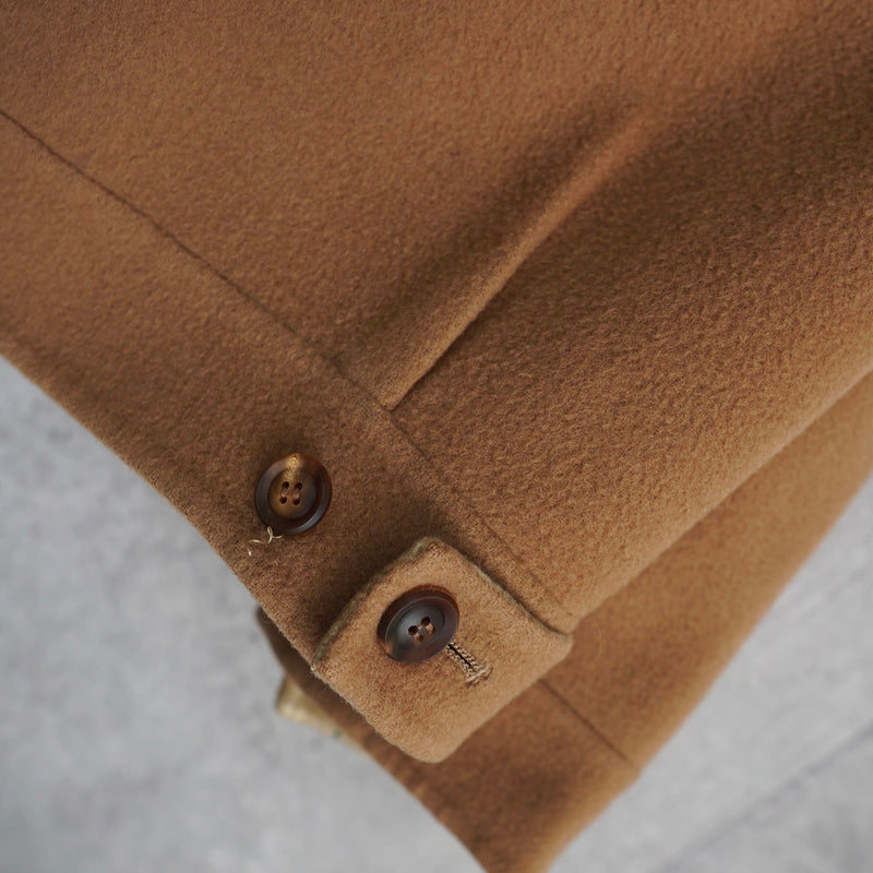 ラコステ メタルロゴバッジ ウールコート チェスターコート チェック柄裏地 キャメル - NEWSED