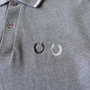 Fred Perry x Comme des Garçons Homme Deux Short Sleeve Polo Shirt in Gray