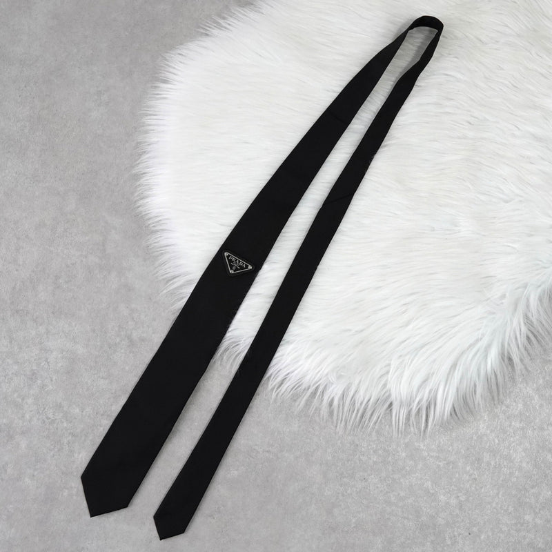 ネクタイ トライアングルロゴ ナイロン ベルト ブラック - NEWSED