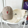 アミパリ アミ パリス ハートロゴ キャップ ベージュ 保存袋付き