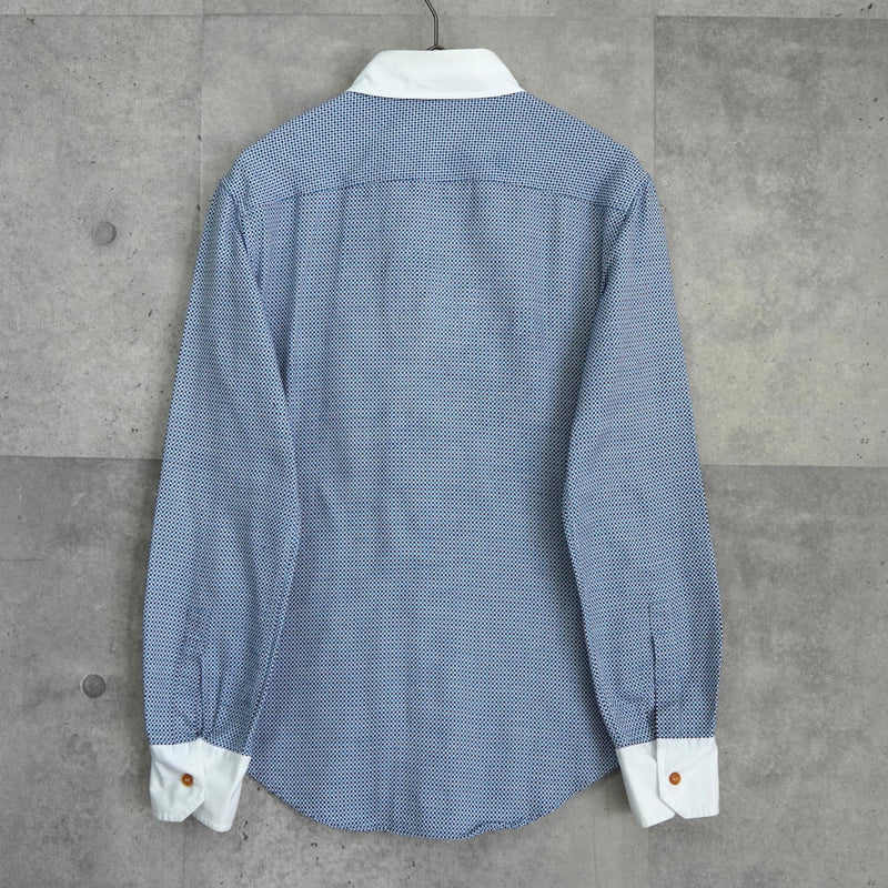 ヴィヴィアン ウエストウッド オーブ 長袖シャツ クレリックシャツ ブルー - NEWSED