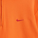 ナイキ ゴルフ スウッシュロゴ ハーフジップ 半袖ポロシャツ オレンジ - NEWSED