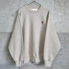 Ami Paris Heart Logo Sweatshirt in Greige