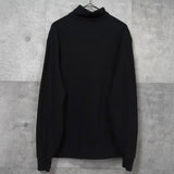 ラルフローレン ロゴ ハーフジップ スウェット ブラック - NEWSED