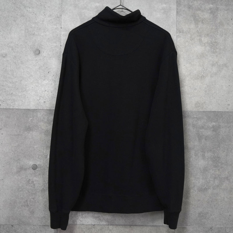 ラルフローレン ロゴ ハーフジップ スウェット ブラック - NEWSED