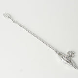 ヴィヴィアン ウエストウッド オーブ メイフェア ラインストーン シルバー ブレスレット - NEWSED