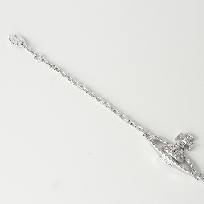 ヴィヴィアン ウエストウッド オーブ メイフェア ラインストーン シルバー ブレスレット - NEWSED