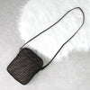 Fendi Zucca Canvas Leather Shoulder Bag Brown