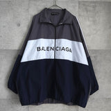バレンシアガ ロゴ オーバーサイズ トラックジャケット ナイロン