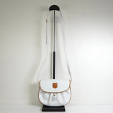 セリーヌ トリオンフ レザー ショルダーバッグ ホワイト - NEWSED