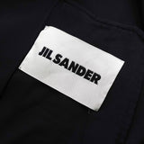 ジルサンダー バックロゴ ビスコース ロングコート スタッフコート ブラック - NEWSED