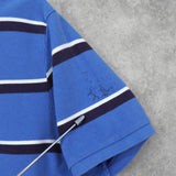 ポロ ラルフローレン ボーダー柄 半袖ポロシャツブルー - NEWSED