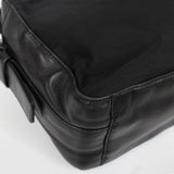 プラダ テスート ポコノ ナイロン サフィアーノレザー トライアングルロゴ ショルダーバッグ ブラック - NEWSED