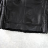 ダンケシェーン フェイクレザー ボアジャケット ライダースジャケット ブラック メンズ