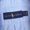 Polo Ralph Lauren 徽标刺绣格纹长袖衬衫 蓝色
