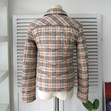 バーバリー ブルーレーベル リバーシブル 中綿ジャケット ノバチェック ベージュ/ブラック - NEWSED