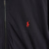 ポロ バイ ラルフローレン ナイロンジャケット フリース裏地 ロゴ刺繍 ブラック