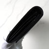 Prada nylon bifold wallet with triangle logo in black