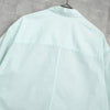 Maison Kitsune Chillax Fox Striped Short Sleeve Shirt in Green