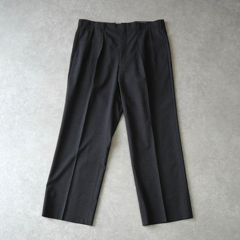 バーバリー ヴィンテージ ツータック ウール スラックス グレー - NEWSED