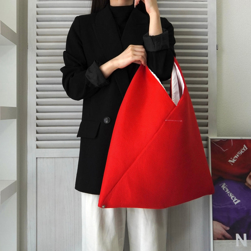 メゾンマルジェラ エムエムシックス メッシュ ジャパニーズバッグ クラシック レッド - NEWSED