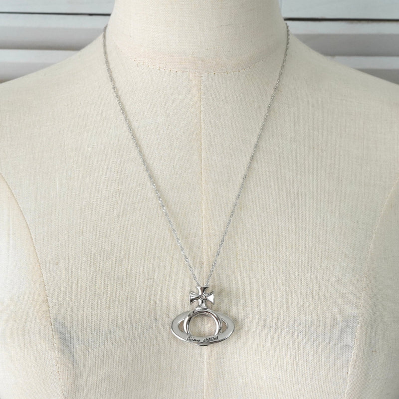 ヴィヴィアン ウエストウッド オーブ シルバー ネックレス - NEWSED