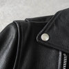 ビバスタジオ 本革 グレインレザー ダブル ライダースジャケット レザージャケット ブラック メンズ