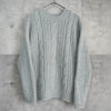 ポールスミス ケーブル編み アルパカ混紡 ニット グレー