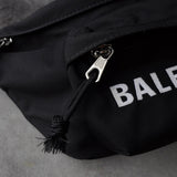 バレンシアガ ロゴ ウエストポーチ ホイールベルトパック ボディバッグ ブラック - NEWSED