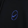黑色 Nike 徽标刺绣连帽衫