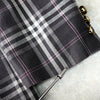 Burberry 复古 Nova 格纹金色纽扣亚麻丝绸定制夹克 紫色