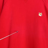 メゾン キツネ フォックスヘッド スウェット レッド - NEWSED