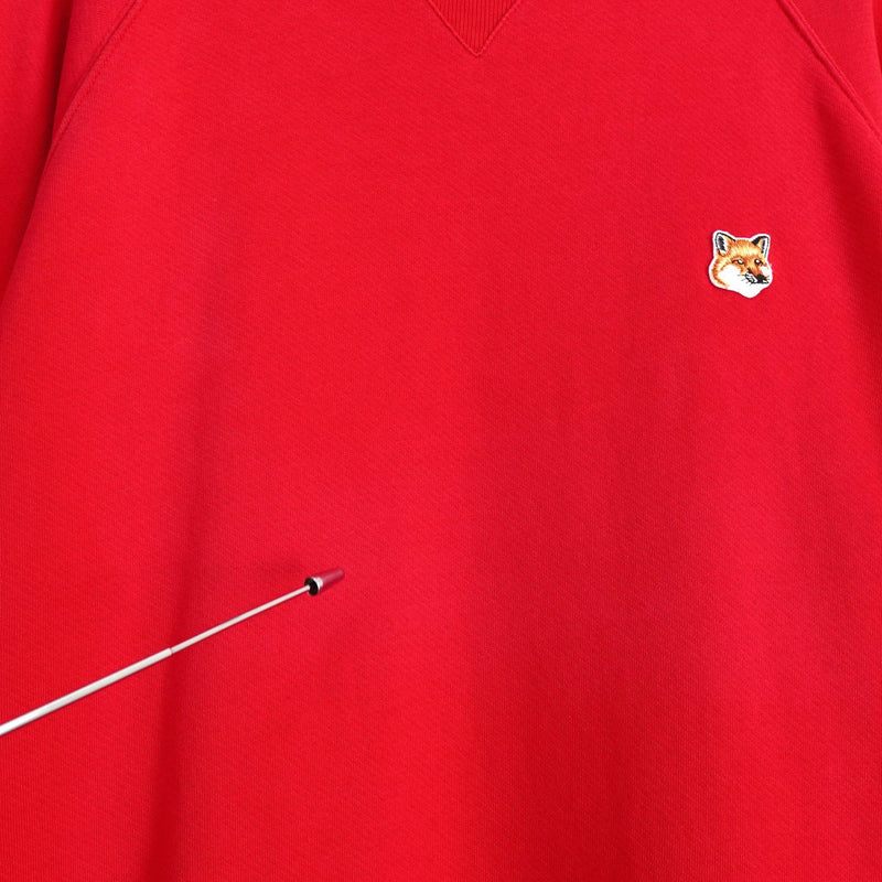 メゾン キツネ フォックスヘッド スウェット レッド - NEWSED