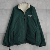 ポロ スポーツ ラルフ ローレン リバーシブル ナイロン/ボア フリース ブルゾン ダークグリーン/アイボリー - NEWSED