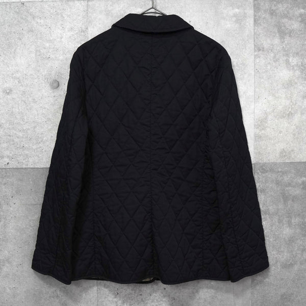バーバリー ロンドン ノバチェック裏地 キルティングジャケット レディース ブラック - NEWSED