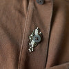 Ralph Lauren Women's Brown Short Sleeve Polo Shirt with Embroidered Logo and Beading