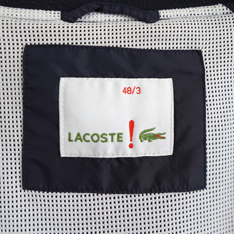 ラコステ ナイロン スタジャン ブルゾン ロゴパッチ ネイビー - NEWSED