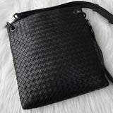 ボッテガ ヴェネタ イントレチャート レザー ショルダーバッグ ブラック - NEWSED