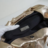 ロエベ アナグラム ナッパレザー ハンドバッグ ゴールド レディース - NEWSED