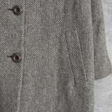 バーバリー ヴィンテージ ツイード ステンカラーコート レディース ベージュ - NEWSED