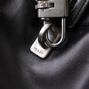 Prada 穿孔皮革迷你波士顿包、手提包、单肩包、黑色/白色
