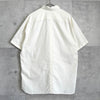 Fred Perry logo embroidered, mixed material short-sleeved shirt, ivory