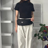 Prada Pocono Tessuto Nylon Body Bag Waist Pouch Triangle Logo Black