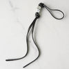 Loewe Anagram Dice Leather Personalized Charm in Black