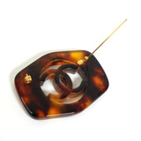 シャネル ココマーク べっ甲 ブローチ ブラウン - NEWSED