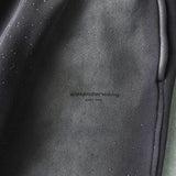 アレキサンダー ワン ロゴ ラインストーン スウェットパンツ グレー - NEWSED