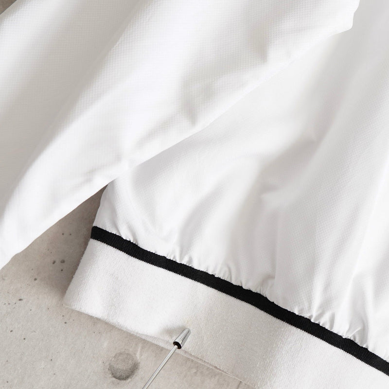 ラコステ スポーツ ナイロンジャケット トラックジャケット ブルゾン ロゴパッチ ホワイト - NEWSED