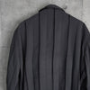 イッセイミヤケ プリーツ しわ加工 マオカラー シャツジャケット スラックス セットアップ グレー レディース